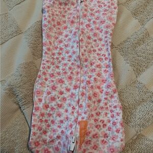 Floral Baby Swaddle with Zipper